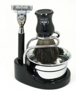 Ensemble de rasage - Silvertip Badger Blaireau avec support et rasoir #3511